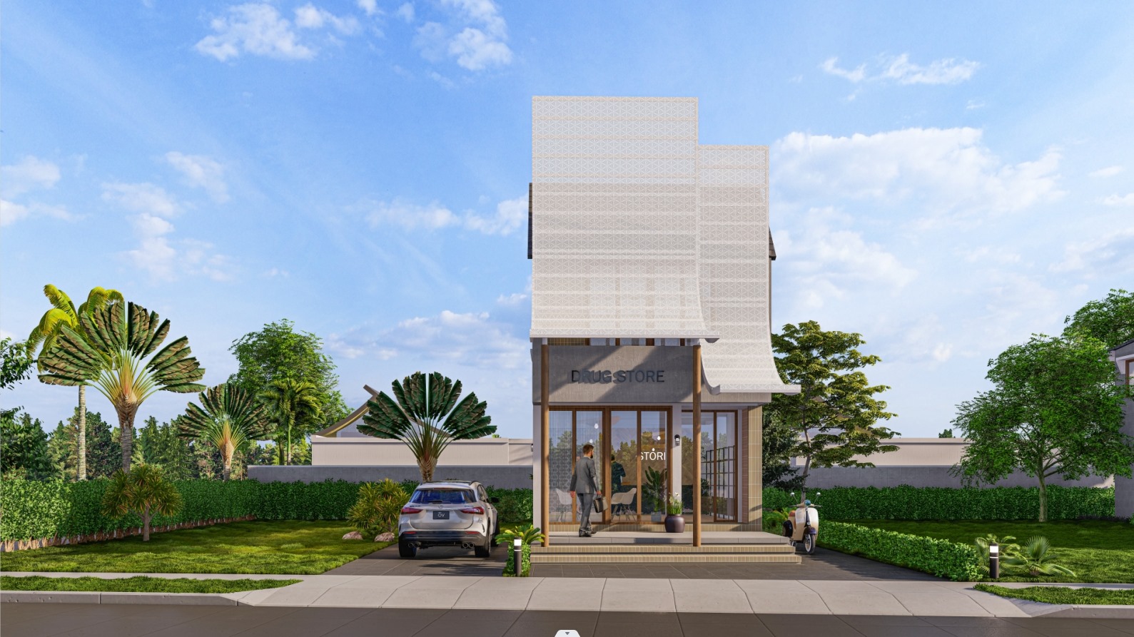 Exterior - 2 Story Building  C02